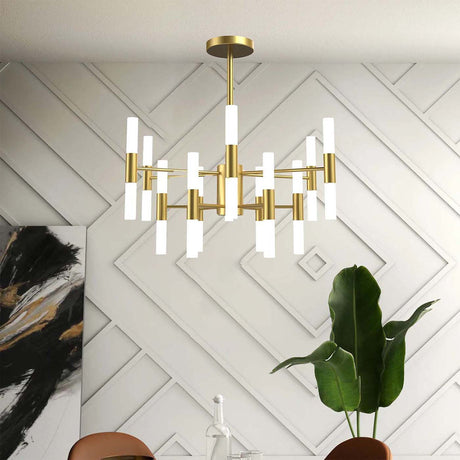 Lámpara Colgante Andy Dorado 66x65cm de Techo con Bombilla - Iluminacion | Bylmo