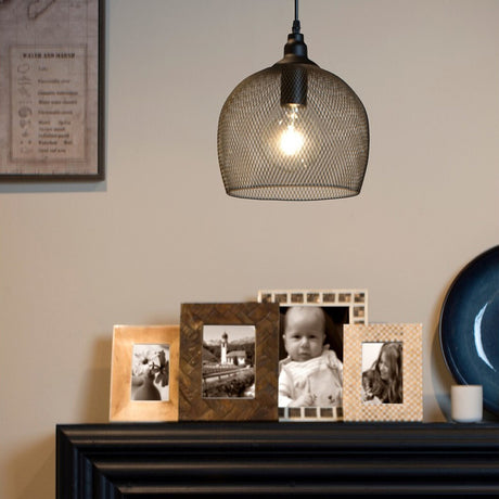 Lámpara Colgante Kimi Negro 28x120cm de Techo con Bombilla - Iluminacion | Bylmo