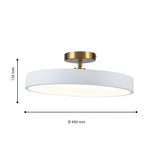 Lámpara de Techo Edita Blanco 40x13cm de Techo sin Bombilla - Iluminacion | Bylmo