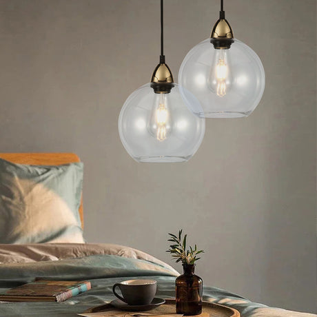 Lámpara Colgante Jacoba Transparente 20x120cm de Techo con Bombilla - Iluminacion | Bylmo