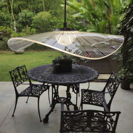 Lámpara Colgante Becky Transparente 40x140cm de Techo sin Bombilla - Iluminacion | Bylmo