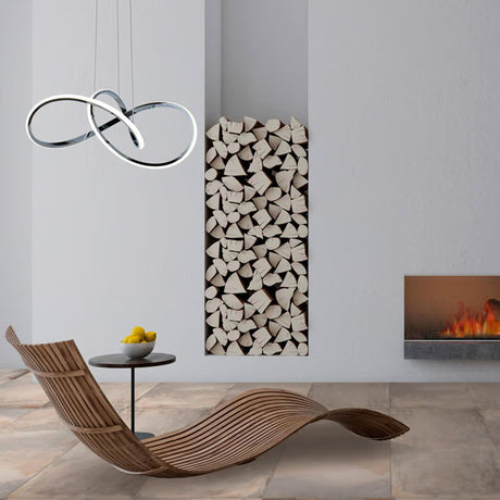 Lámpara Colgante Selene Cromado 40x118cm de Techo sin Bombilla - Iluminacion | Bylmo