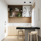 Lámpara Colgante Look Negro 40x118cm de Techo sin Bombilla - Iluminacion | Bylmo