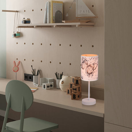 Lámpara de Mesa Mariposa Multicolor 14x40cm con Bombilla - Iluminacion | Bylmo