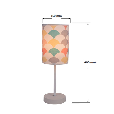 Lámpara de Mesa Sirenita Multicolor 14x40cm con Bombilla - Iluminacion | Bylmo