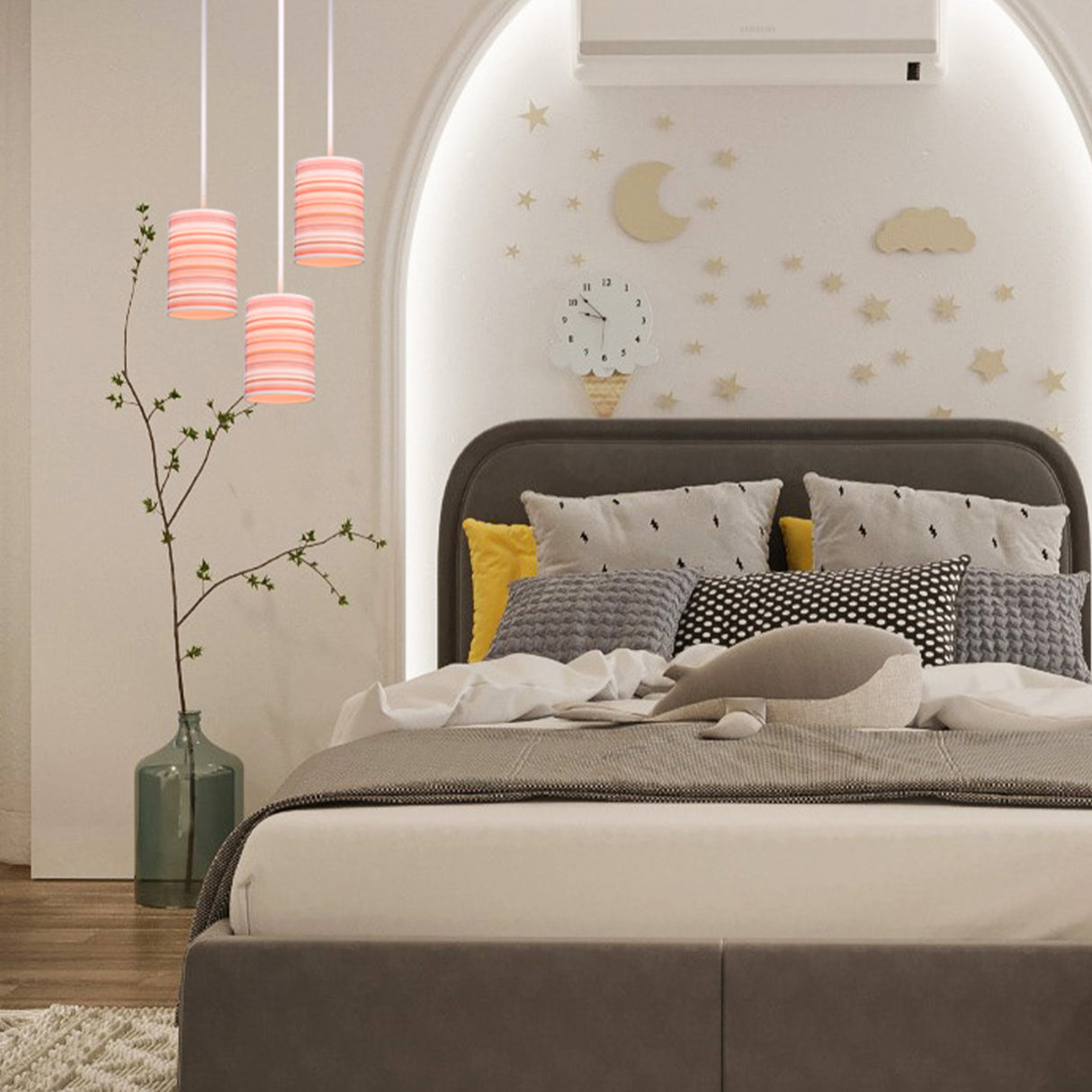 Lámpara Colgante Bombon Multicolor 14x120cm de Techo con Bombilla - Iluminacion | Bylmo