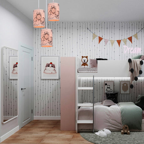 Lámpara Colgante Mariposa Multicolor 14x120cm de Techo con Bombilla - Iluminacion | Bylmo