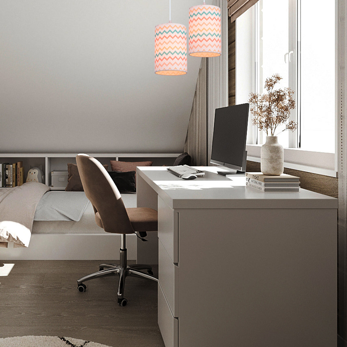 Lámpara Colgante Cosmo Multicolor 14x120cm de Techo con Bombilla - Iluminacion | Bylmo