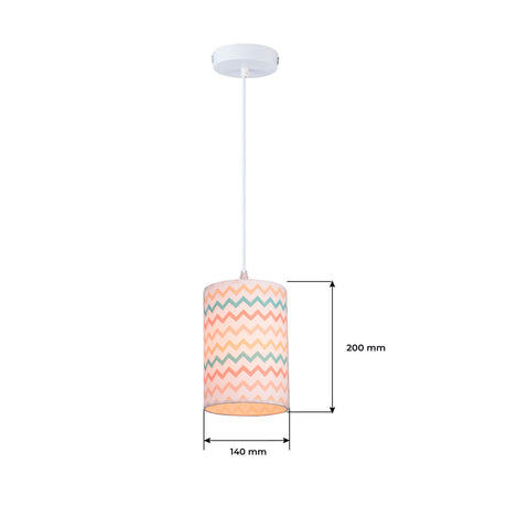 Lámpara Colgante Cosmo Multicolor 14x120cm de Techo con Bombilla - Iluminacion | Bylmo