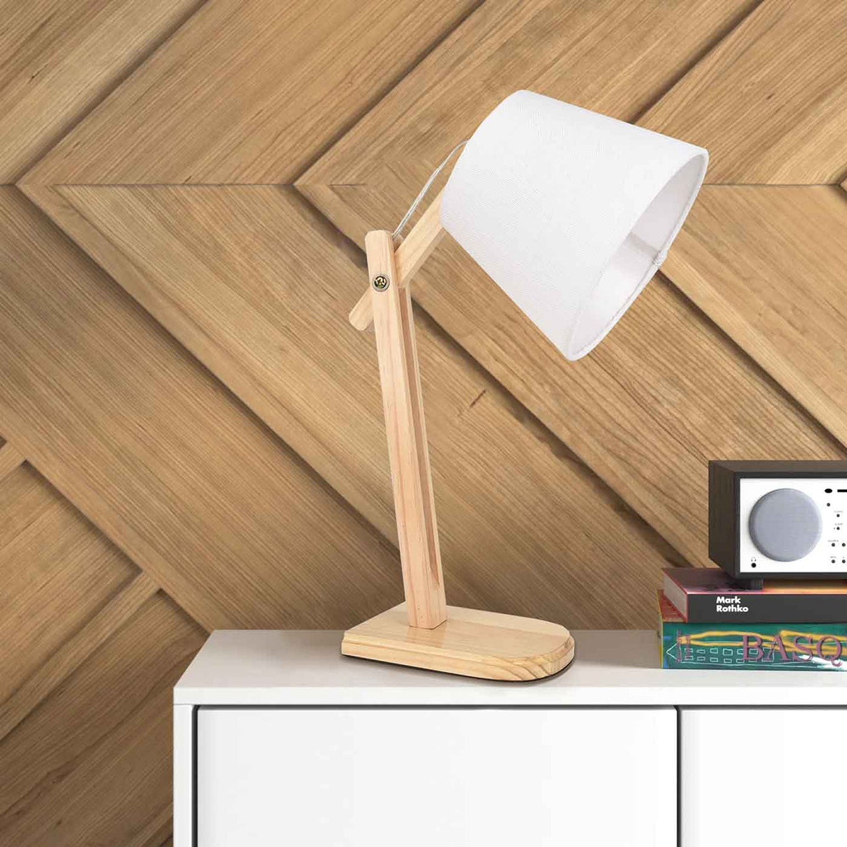 Lámpara de Mesa Nuwa Blanco 20x50cm con Bombilla - Iluminacion | Bylmo