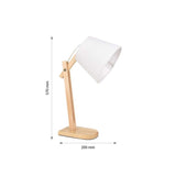 Lámpara de Mesa Nuwa Blanco 20x50cm con Bombilla - Iluminacion | Bylmo