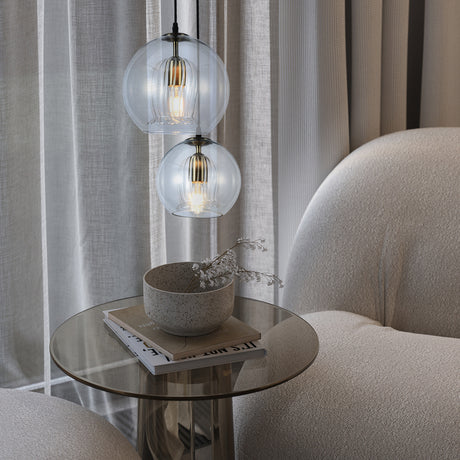 Lámpara Colgante Janet Transparente 20x120cm de Techo con Bombilla - Iluminacion | Bylmo