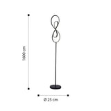 Lámpara de Piso Eterniti Negro 25x160cm sin Bombilla - Iluminacion | Bylmo