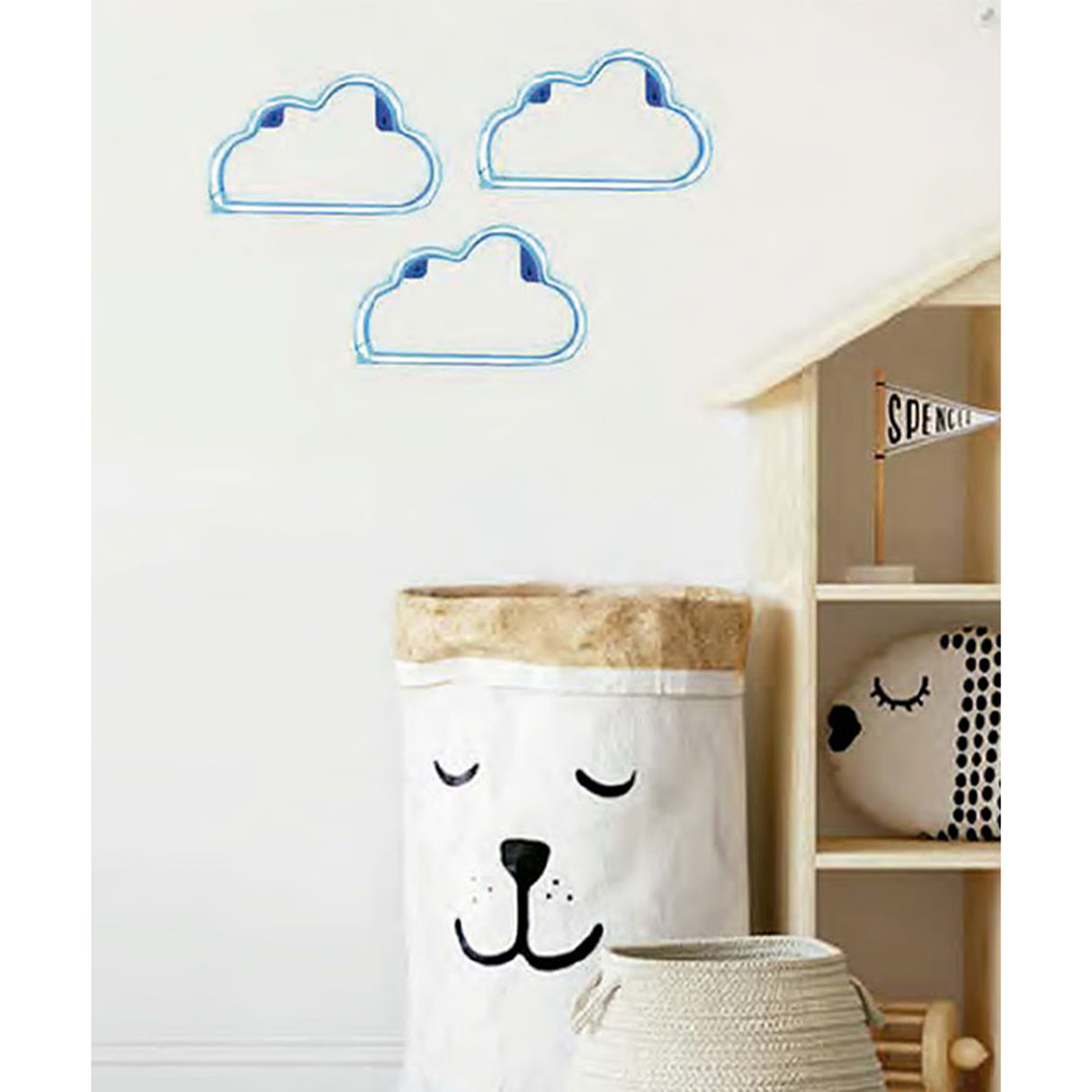 Lámpara de Pared Nube Transparente 29x3cm sin Bombilla - Iluminacion | Bylmo