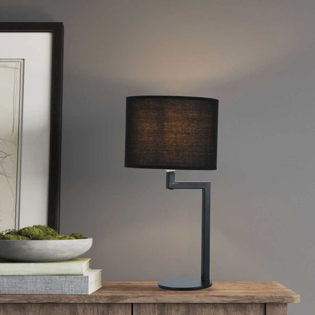 Lámpara de Mesa Tosca Negro 25x40cm con Bombilla - Iluminacion | Bylmo