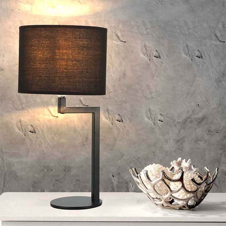 Lámpara de Mesa Tosca Negro 25x40cm con Bombilla - Iluminacion | Bylmo