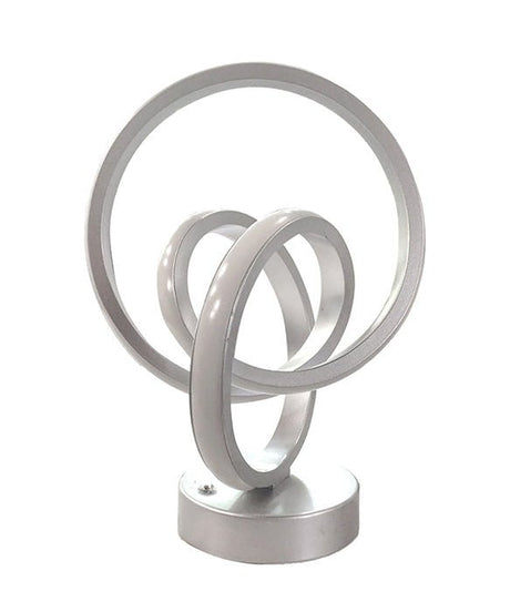 Lámpara de Mesa Bia Plateado 16x32cm sin Bombilla - Iluminacion | Bylmo