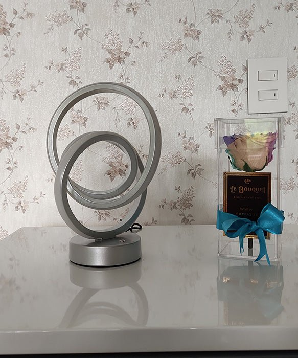 Lámpara de Mesa Bia Plateado 16x32cm sin Bombilla - Iluminacion | Bylmo