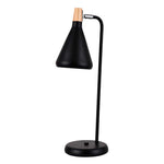 Lámpara De Mesa Clementina Negro 12x48cm Con Bombilla