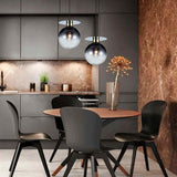 Lámpara Colgante Ada Negro 20x124cm de Techo con Bombilla - Iluminacion | Bylmo