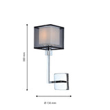 Lámpara de Pared Dafne Blanco 13x38cm con Bombilla - Iluminacion | Bylmo