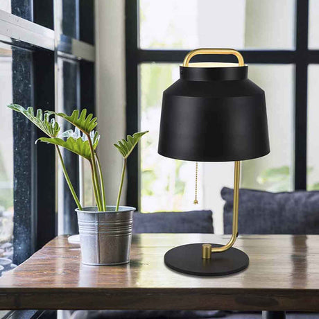 Lámpara de Mesa Marie Negro 23x46cm con Bombilla - Iluminacion | Bylmo