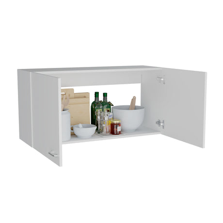 Gabinete Superior de Cocina Napoles Blanco 100x49cm con Dos Puertas - Muebles Superiores | Bylmo