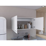 Gabinete Superior De Cocina Napoles Blanco 100x49cm Con Dos Puertas