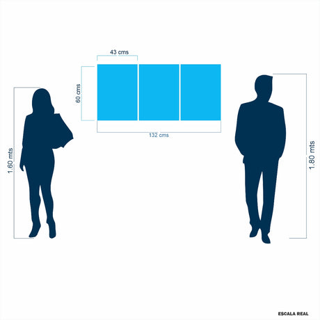 Set 3 Cuadros De Lienzo Camino Al Éxito 43x60cm Decorativos - Cuadros | Bylmo