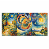 Cuadro de Lienzo Paisaje Abstracto 72x36cm Decorativo - Cuadros | Bylmo