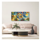 Cuadro de Lienzo Paisaje Abstracto 72x36cm Decorativo - Cuadros | Bylmo