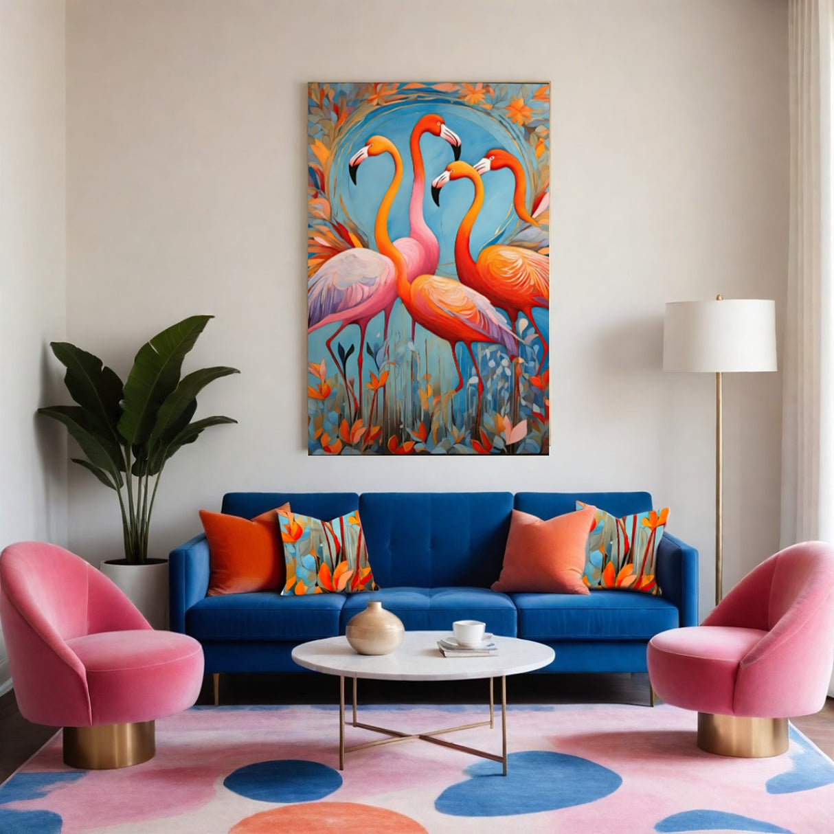 Cuadro de Lienzo Paisaje Flamenco 60x93cm Decorativo - Cuadros | Bylmo