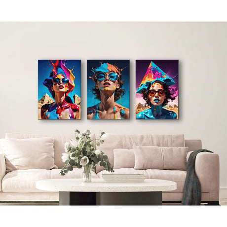 Cuadro de Lienzo Pop Mujeres 60x43cm Decorativo - Cuadros | Bylmo