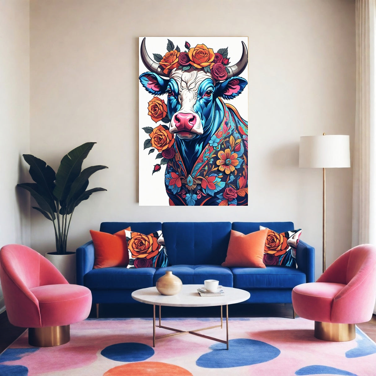 Cuadro de Lienzo Vacuno 60x93cm Decorativo - Cuadros | Bylmo