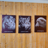 Set 3 Cuadros de Lienzo Determinación 43x60cm Decorativos - Cuadros | Bylmo