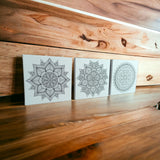 Set 3 Cuadros Para Pintar Mandalaz 26x26cm Decorativos - Cuadros | Bylmo