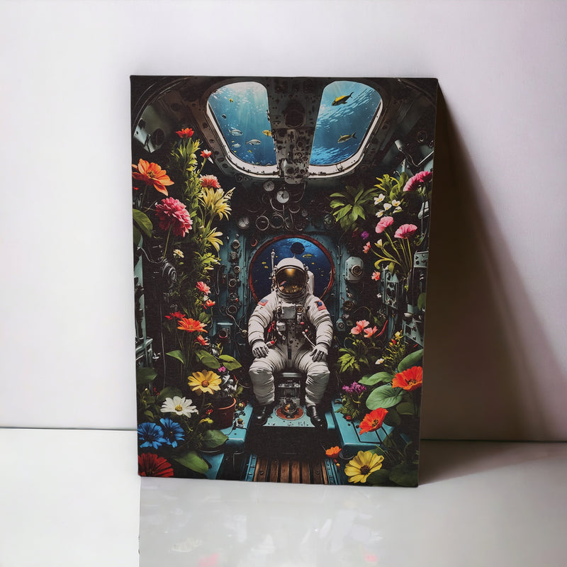 Cuadro Decorativo Impreso Astronauta 60x43cm