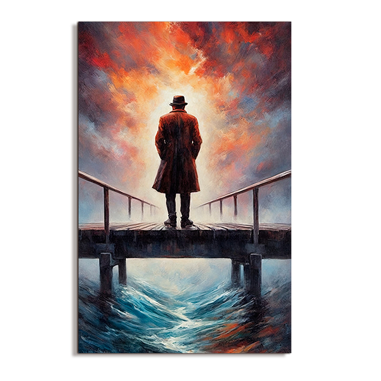 Cuadro de Lienzo Crepúsculo Solitario 110x80cm Decorativo - Cuadros | Bylmo