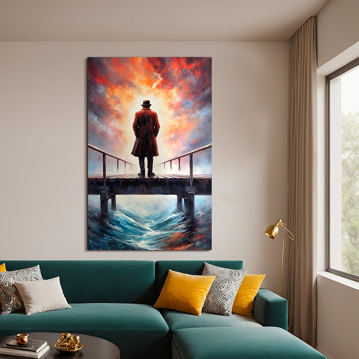 Cuadro de Lienzo Crepúsculo Solitario 110x80cm Decorativo - Cuadros | Bylmo