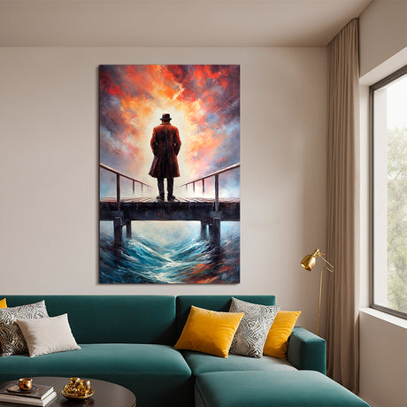 Cuadro de Lienzo Crepúsculo Solitario 110x80cm Decorativo - Cuadros | Bylmo
