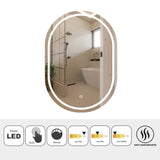 Espejo Led Ovalado Moderno 45x75cm Sin Marco - Espejos Decorativos | Bylmo
