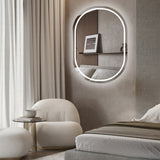 Espejo Led Ovalado Moderno 45x75cm Sin Marco - Espejos Decorativos | Bylmo