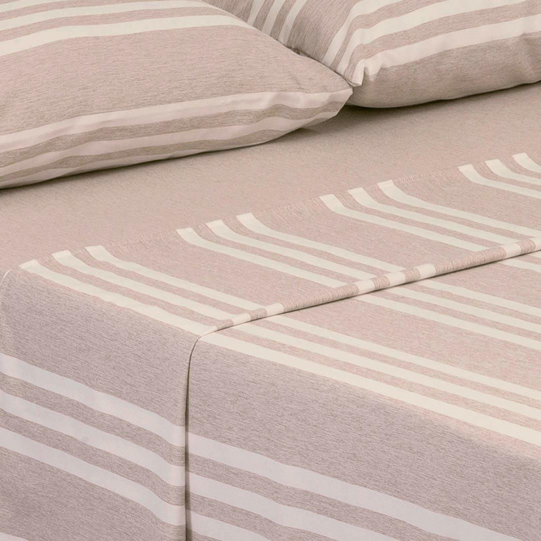 Juego de Sabanas Equilibrio Curuba para Cama Semidoble 120 X 190 Cm Rayas - Sabanas | Bylmo