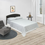 Juego De Sabanas Basic Gris Claro Para Cama Doble 140 X 190 Cm Fondo Entero