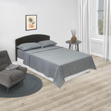 Juego de Sabanas Basic Gris Oscuro para Cama Semidoble 120 X 190 Cm Fondo Entero - Sabanas | Bylmo