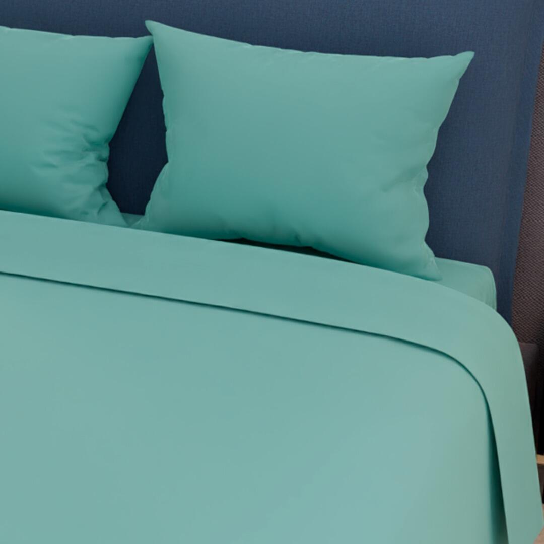 Juego de Sabanas My House Verde Menta para Cama Semidoble 120 X 190 Cm Fondo Entero - Sabanas | Bylmo