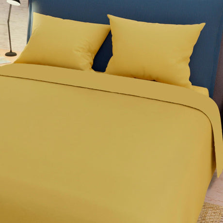 Juego de Sabanas My House Amarillo para Cama King 200 X 200 Cm Fondo Entero - Sabanas | Bylmo