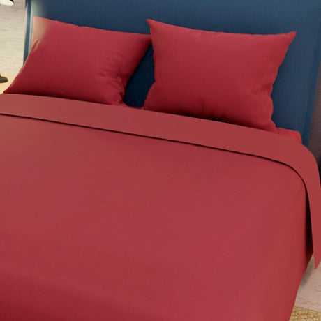 Juego de Sabanas My House Rojo para Cama King 200 X 200 Cm Fondo Entero - Sabanas | Bylmo