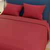 Juego De Sabanas My House Rojo Para Cama King 200 X 200 Cm Fondo Entero