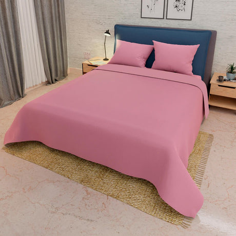 Juego de Sabanas My House Fucsia para Cama Doble 140 X 190 Cm Fondo Entero - Sabanas | Bylmo